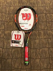 Wilson Burn Racquet 100s 4-3/8 Grip