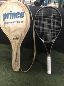 Prince CTS Synergy DB 26 Mid Plus 4 3/8" #3 Vintage Tennis Racquet With Case