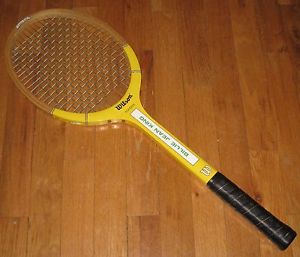 BILLIE JEAN KING WILSON TOPSPIN  WOOD TENNIS RACQUET STRATA BOW