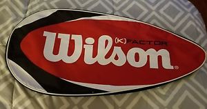 Wilson K Factor single Racquet Cover With Adjustable Shoulder Strap And It Can