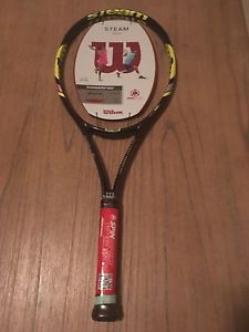 Wilson Steam 105S. Tennis Racquet New With Tags Grip 4 1/4