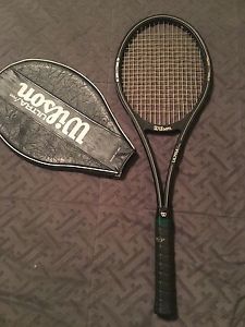 Wilson Ultra / PWS Tennis Racket/Racquet 4 1/4 L + COVER CT0905 pre owned