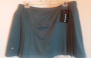 Bolle Womens Green Teal Pleated Athletic Tennis Golf Sports Skirt Skort Size XL