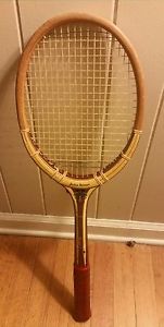 Vintage 1930s Hedleys Pty Ltd. Wood Tennis Racquet Imperial  Australia Antique