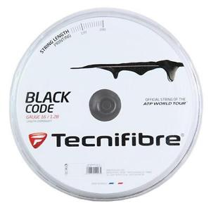Tecnifibre Black Code (659' REEL) Choose: 16,17,18ga, 15L  (Auth U.S. Dealer)