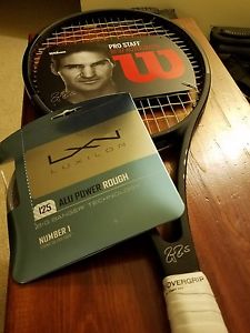 Wilson Pro Staff RF97 Autograph 2017 4-3/8 BARELY USED + ALU Power Rough Strings