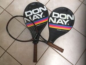 Lot Of 2 Vintage Donnay Bjorn Borg ITT/18 Pro Tennis Racquet, Belgium made.