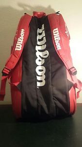 Wilson Tour Tennis Bag Black and Red Large Thermoguard 2.0