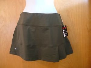 Bolle High Performance Tennis Skirt Green w/ Peach Size XL Extra Large NWT