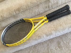 Pair (2)Wilson Carbon Hyper Hammer 6.6 ROLLERS Midplus 98" Tennis Racquet 4 1/4"