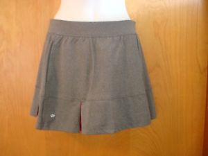 Bolle High Performance Tennis Skirt Grey Gray with Pink Pleats Size Medium NWT