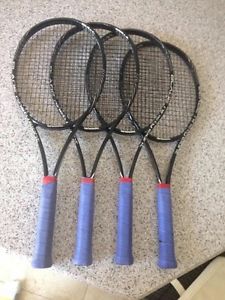 4 Wilson Blade 18x20 Tennis Racquets