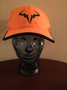 Nike Rafa Nadal Featherlight Dri-Fit Tennis Velcro Adjustable Hat Orange NWT