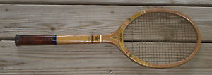 Vintage Wright-Ditson "Gold Star" Wooden Tennis Racket-1920s?