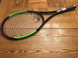 2017 Wilson Blade 98 18x20 Tennis racquet Strung Duraflex 16 - GRIP 4 1/4