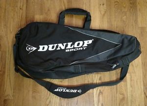 Dunlop Sport Team Canvas Tennis Bag - Shoulder Strap, Black