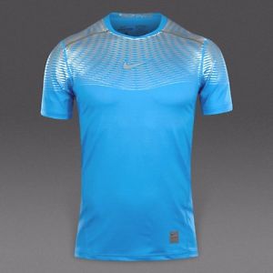 Nike Hypercool Max Metalized Training Top Shirt SIZE L $80 UNIVERSITY BLUE