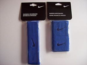 Nike Headband Wristband Athletic Sport Team Mens Blue Sz 1 Size Misc Unisex NIP