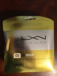 6 sets of Luxilon 4G Rough 125 gauge Tennis Strings