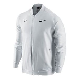 NIKE COURT RAFAEL NADAL PREMIER MEN'S TENNIS JACKET 728986 SZ LARGE WHITE