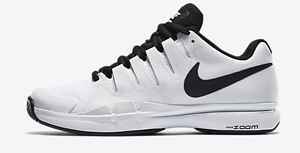 Nike Men's Zoom Vapor 9.5 Tour Tennis Shoes 631458-101 Black White Authentic