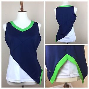 Bolle Women's Tank Top - Size Large High Performance Asymmetrical Sport Tennis