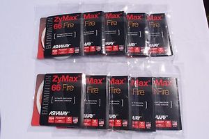 10 Pack Set of Ashaway ZyMax 66 Fire White Badminton String 10m / 33ft