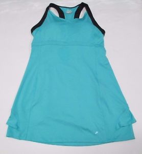 Fila Women's Platinum Tennis Dress, Teal Piranha, Large