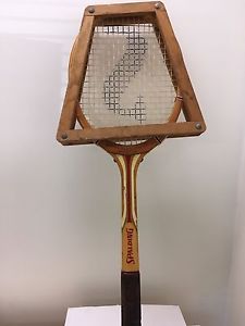 Vintage Wood Tennis Racket Spalding John Alexander Imapact-993