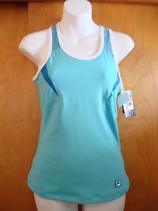 Fila Proforma Baseline Women's Racer Back Tank Tennis Shirt Top Blue S & M NWT