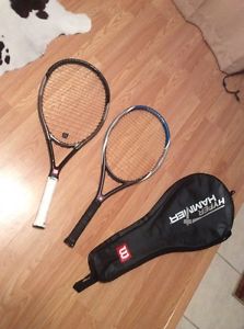 Lot 2 Wilson Hyper Hammer Carbon Tennis Racket 2.7 & 4.3