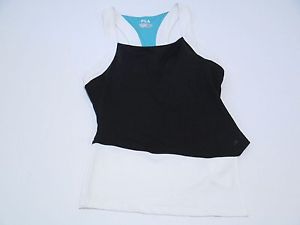 Fila, Women's Platinum Asymmetrical Tennis Tank Shirt, Sz. XShort