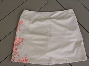 Adidas Clima Cool Skirt Skort Short Tennis Golf Tan Orange Women's 10