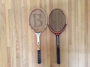 2 Vintage Wooden Donnay Bancroft  Bjorn Borg Tennis Racquets - Near Mint 4