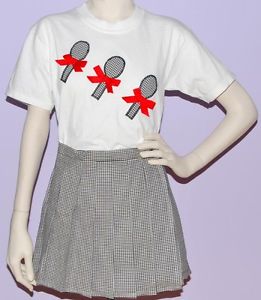 GIRLS TENNIS OUTFIT (ADJUSTABLE WRAP SKIRT & COORDINATING TOP (S, M, L, XL)