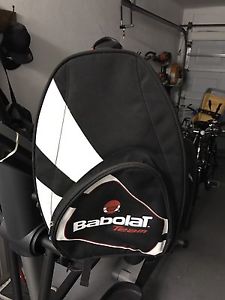 BABOLAT TEAM Tennis Racket Backpack Bag Red, Black, & White Racket Bag