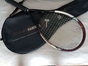 WILSON HYPER HAMMER HYPER CARBON 3.3 TENNIS RACKET RACQUET WITH ZIPPERED COVER