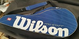 Wilson Pro Staff 3 Racquet Tennis Bag - Blue / Gray / Black