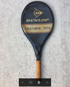 Dunlop McEnroe 747A Tennis Racket strung Used VINTAGE  Original Cover