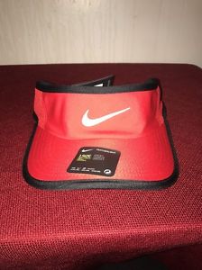 ADULT UNISEX NIKE NEW TENNIS SUN VISOR RED/ BLACK