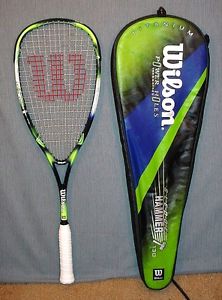 WILSON SQUASH RACQUET WILSON SLEDGE HAMMER 130 OVERSIZE SQUASH RACQUET W/CASE