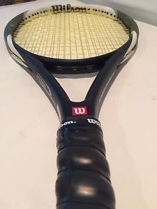 WILSON Hyper Hammer CARBON 5.3 Oversize Tennis Racquet 4 5/8 NEW GRIP