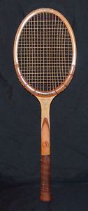 VINTAGE WOOD SPALDING TENNIS RAQUET - DAVIS CUP