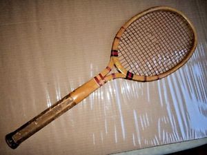 Vintage Wright & Ditson Top Flight Open Throat wood Tennis Racket 1930s