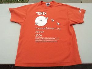 Rare Yonex Badminton Thomas & Uber Cup Japan 2006 T-Shirt in Size Medium