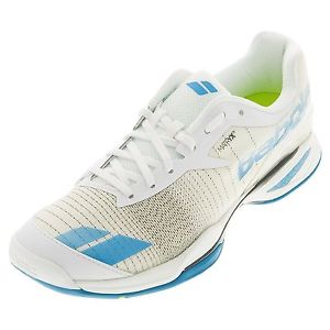 Babolat Jet All Court Men's Tennis Shoe White/Blue - Authorized Dealer