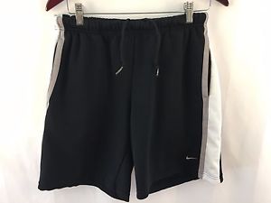 NIKE Athletic Shorts Sz M Mid-Thigh Black Casual Athletic Drawstring Heavy