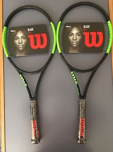 2 New WILSON BLADE 104 Racquet   Grip 4 3/8