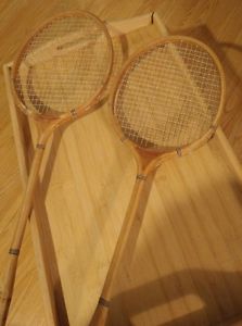 2 Vintage National Wooden Racket Rackets