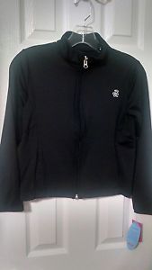 LUCKY IN LOVE Girls Black  Zip Up Jacket Size M(10-12) New with Tags